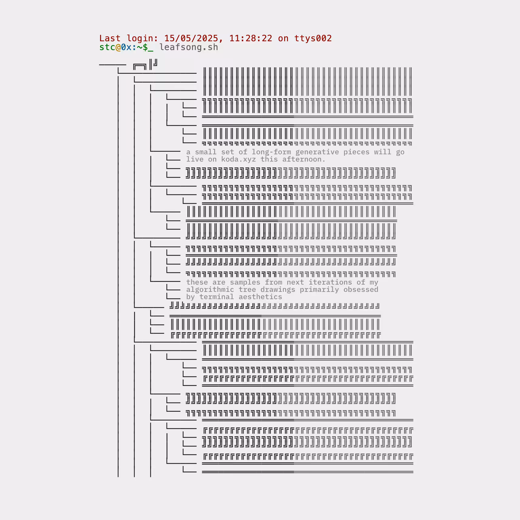 ASCII Tree / Preview