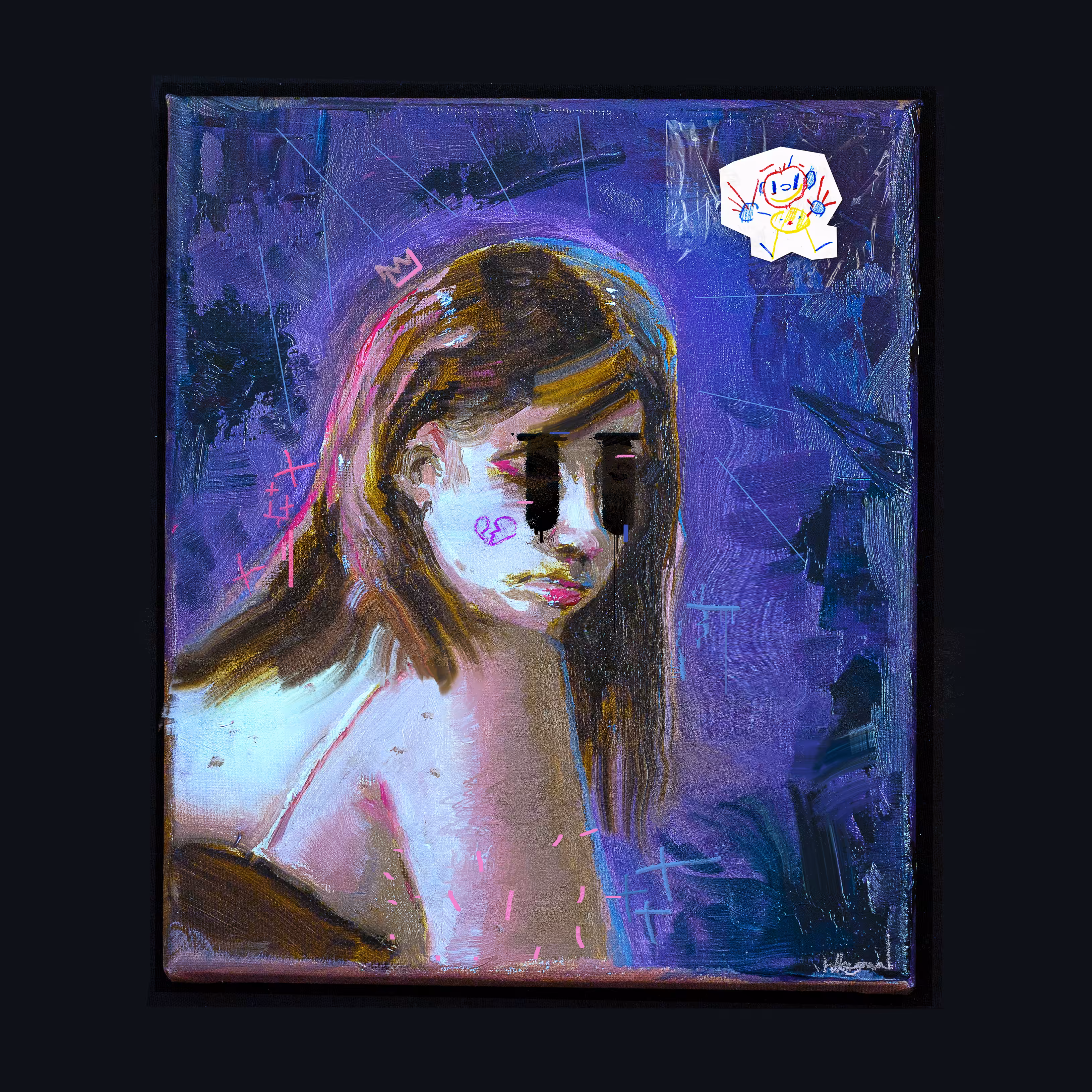 Vandalized Portrait 001