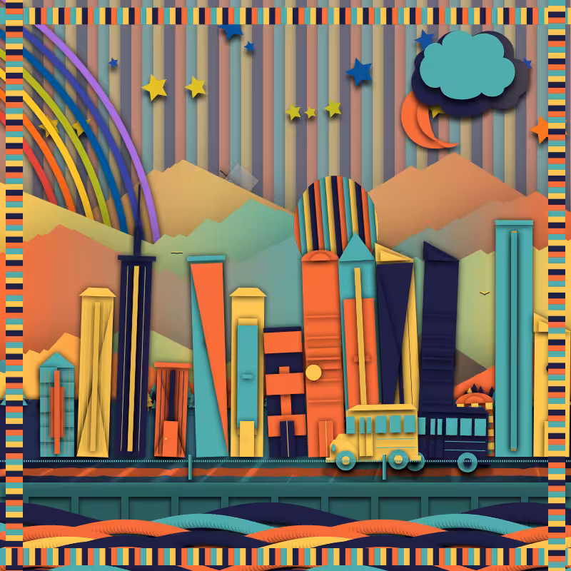 Paper Art 2.5D #55