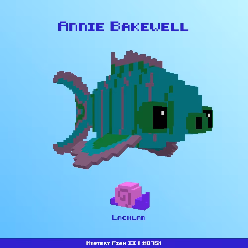 Annie Bakewell :: Mystery Fish 0751/1000 