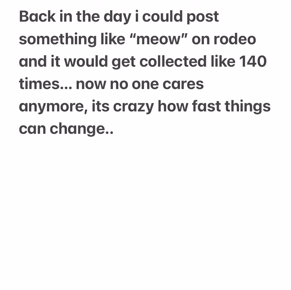 Thinking about yesterday