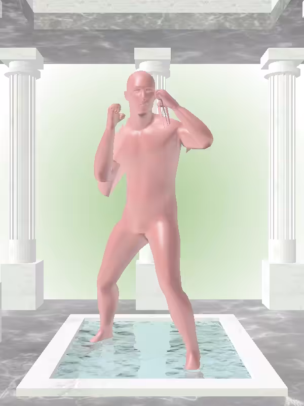 HeavenComputer: The Punching Sealwax Red Man #6840