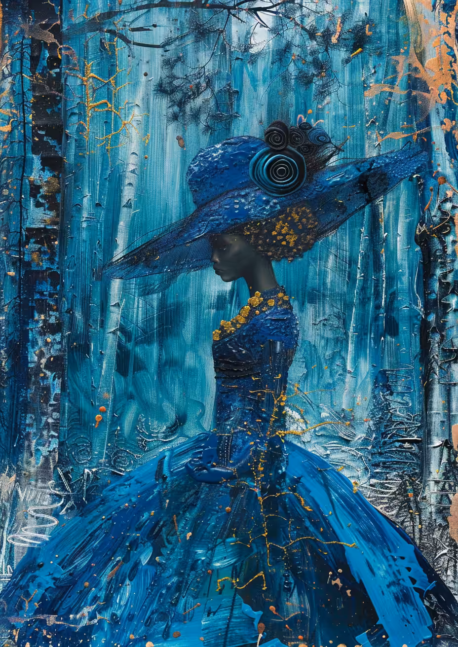 Blue dress