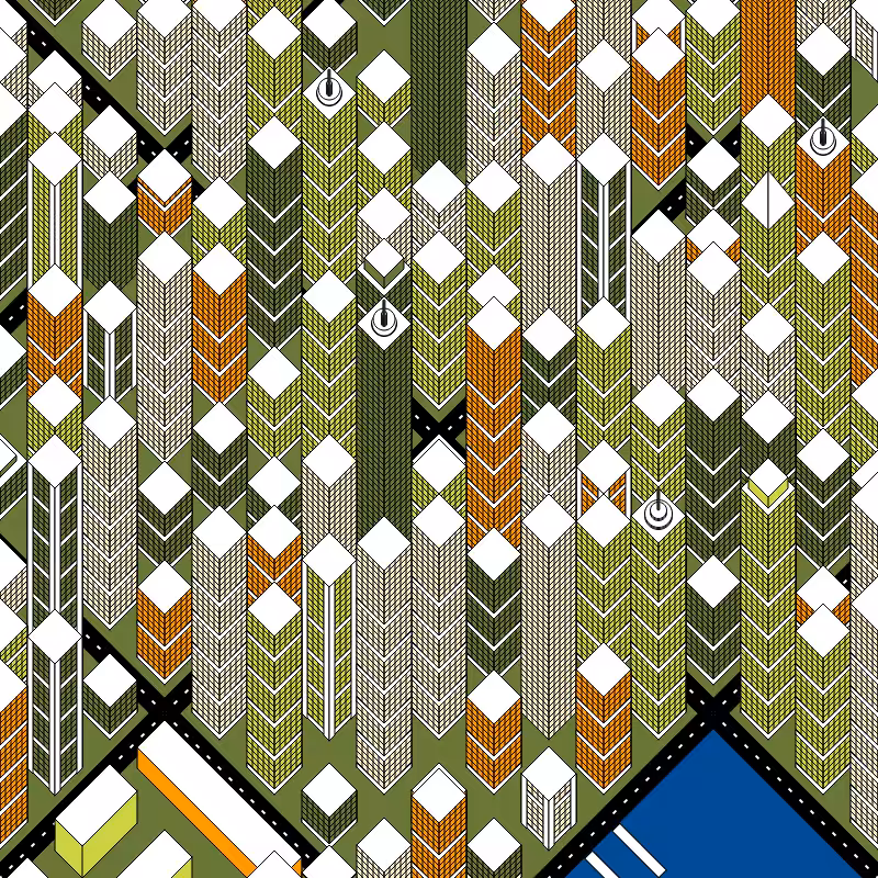 A City from Above #74