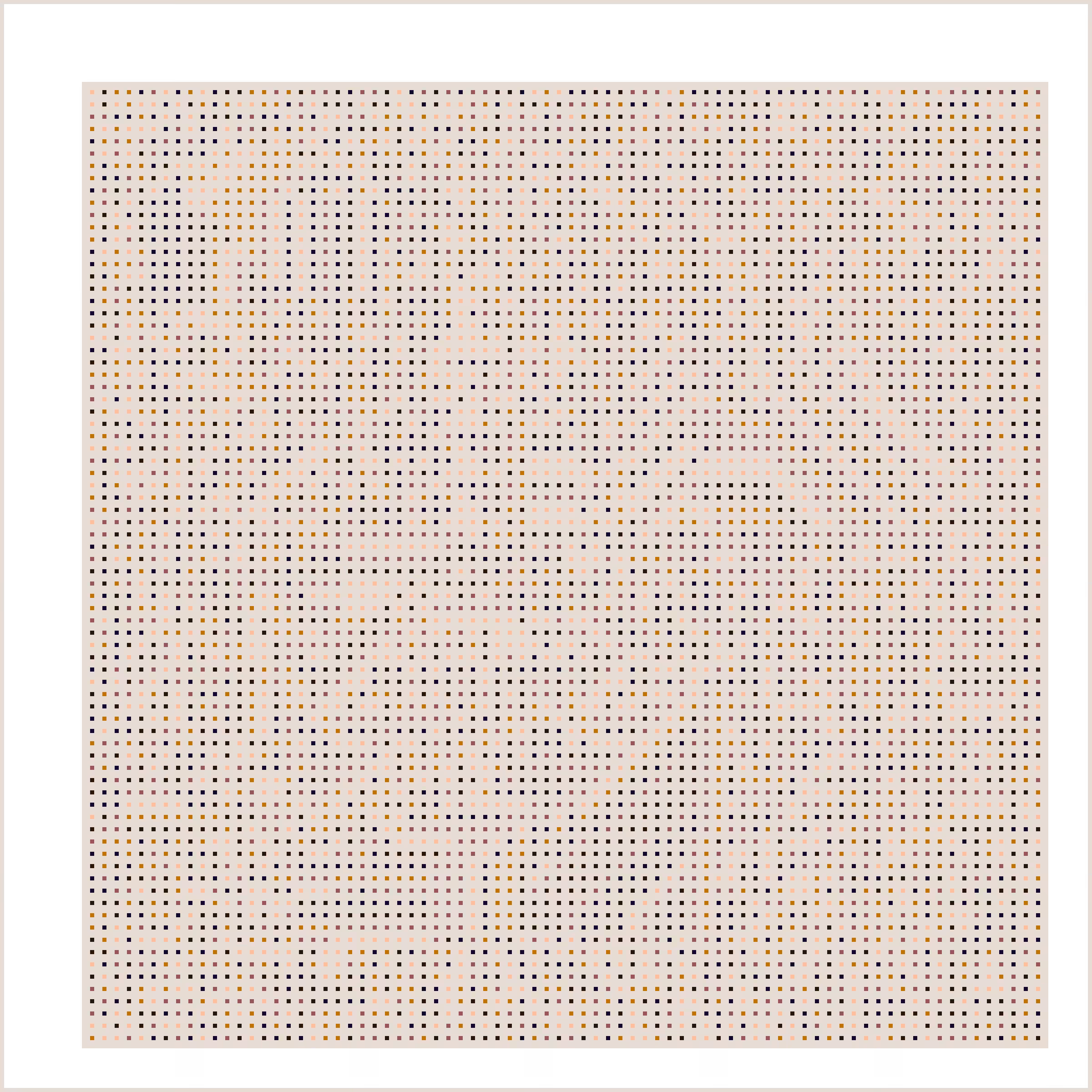Beige Orbital Pixels #6