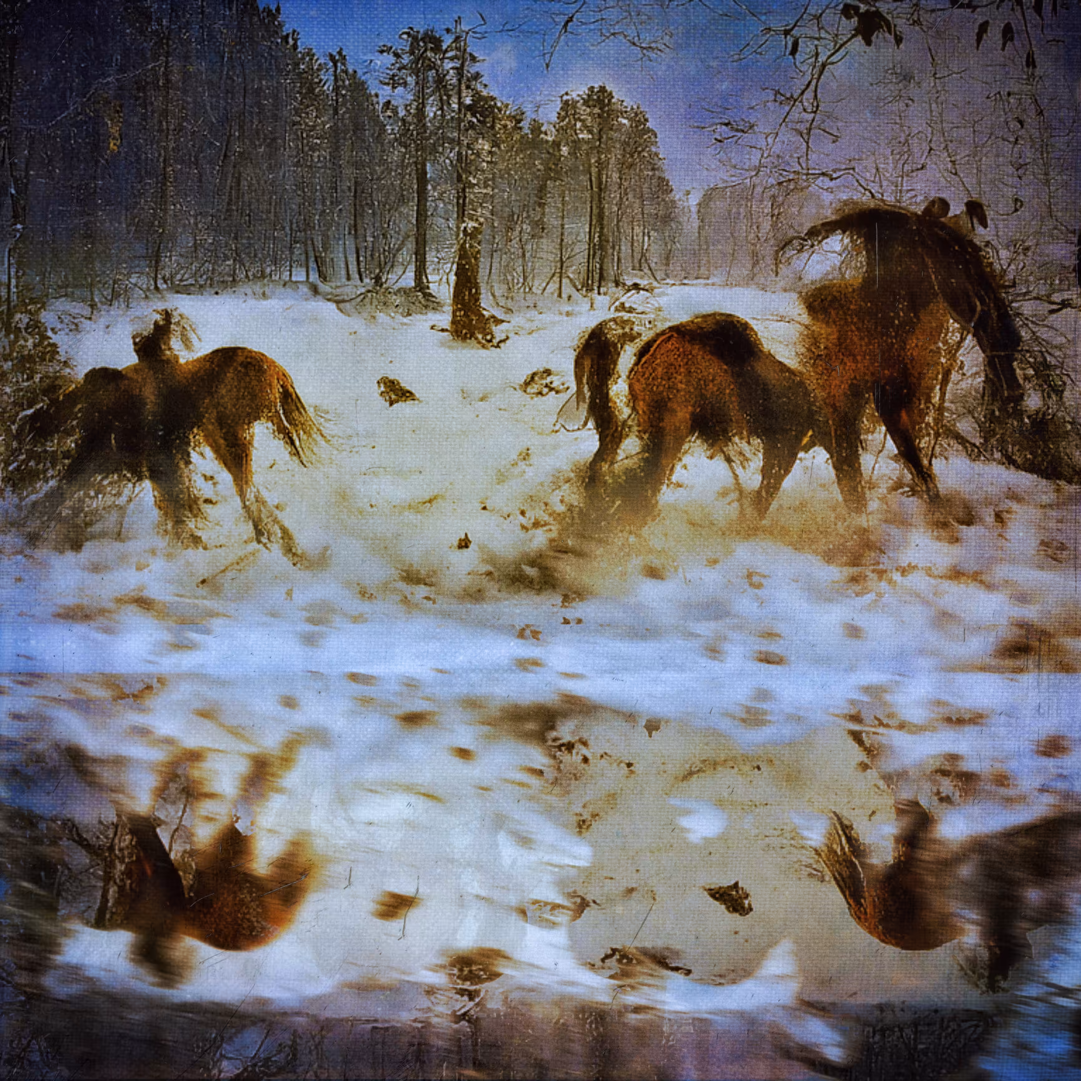 Distant horses