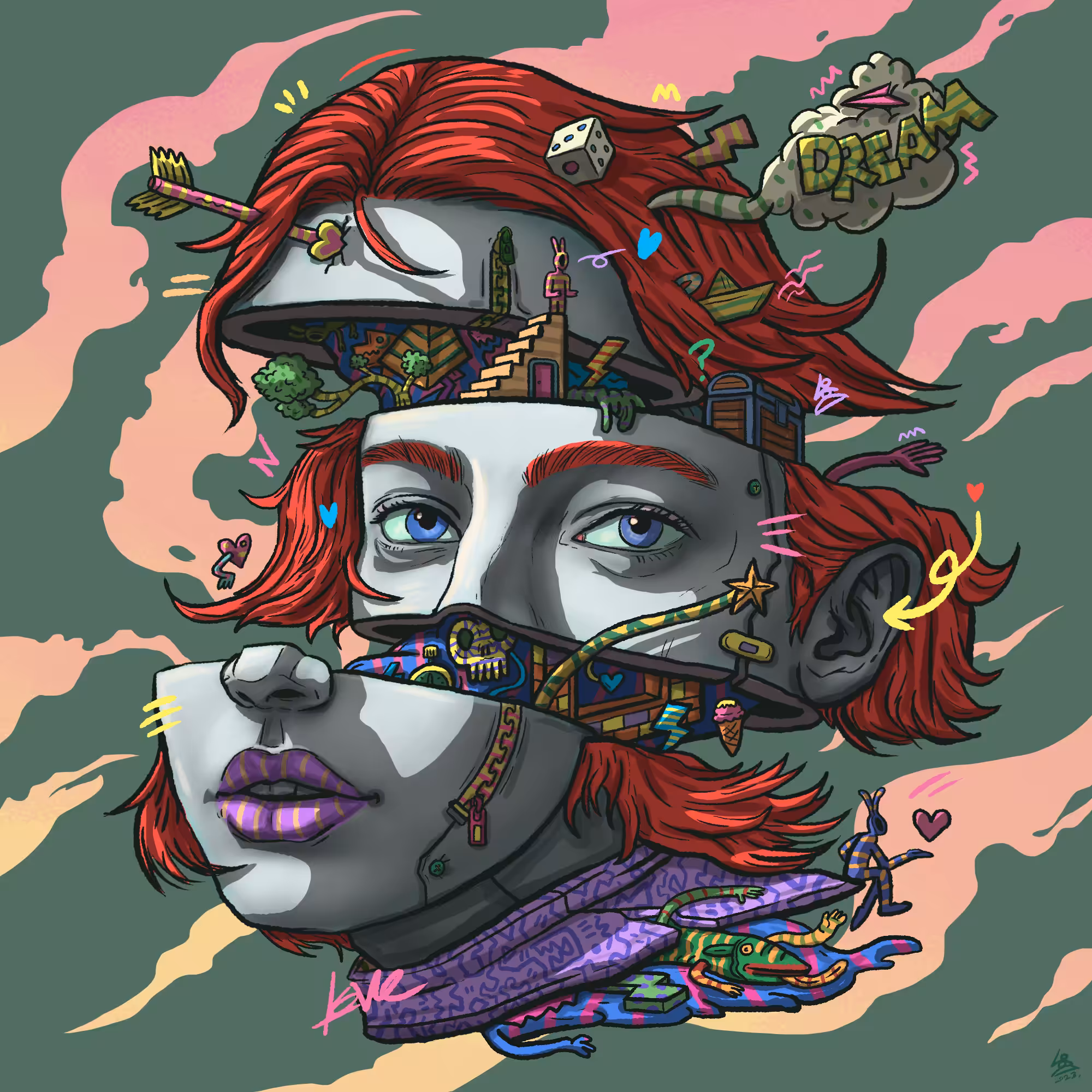 FEELING INSIDE.02  (Digital sketch version.) 