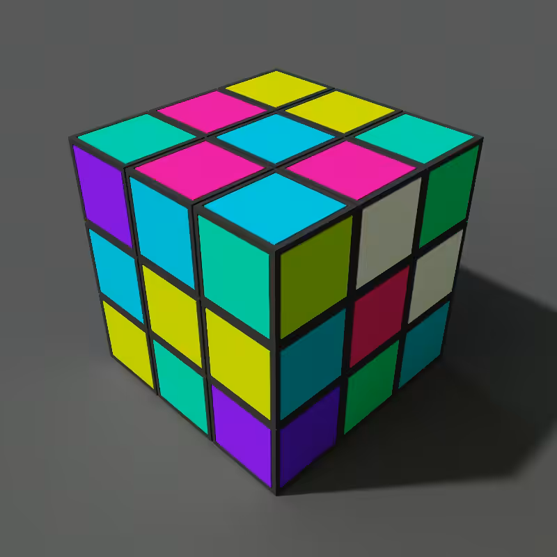 Rubik's cube in Voxel #3
