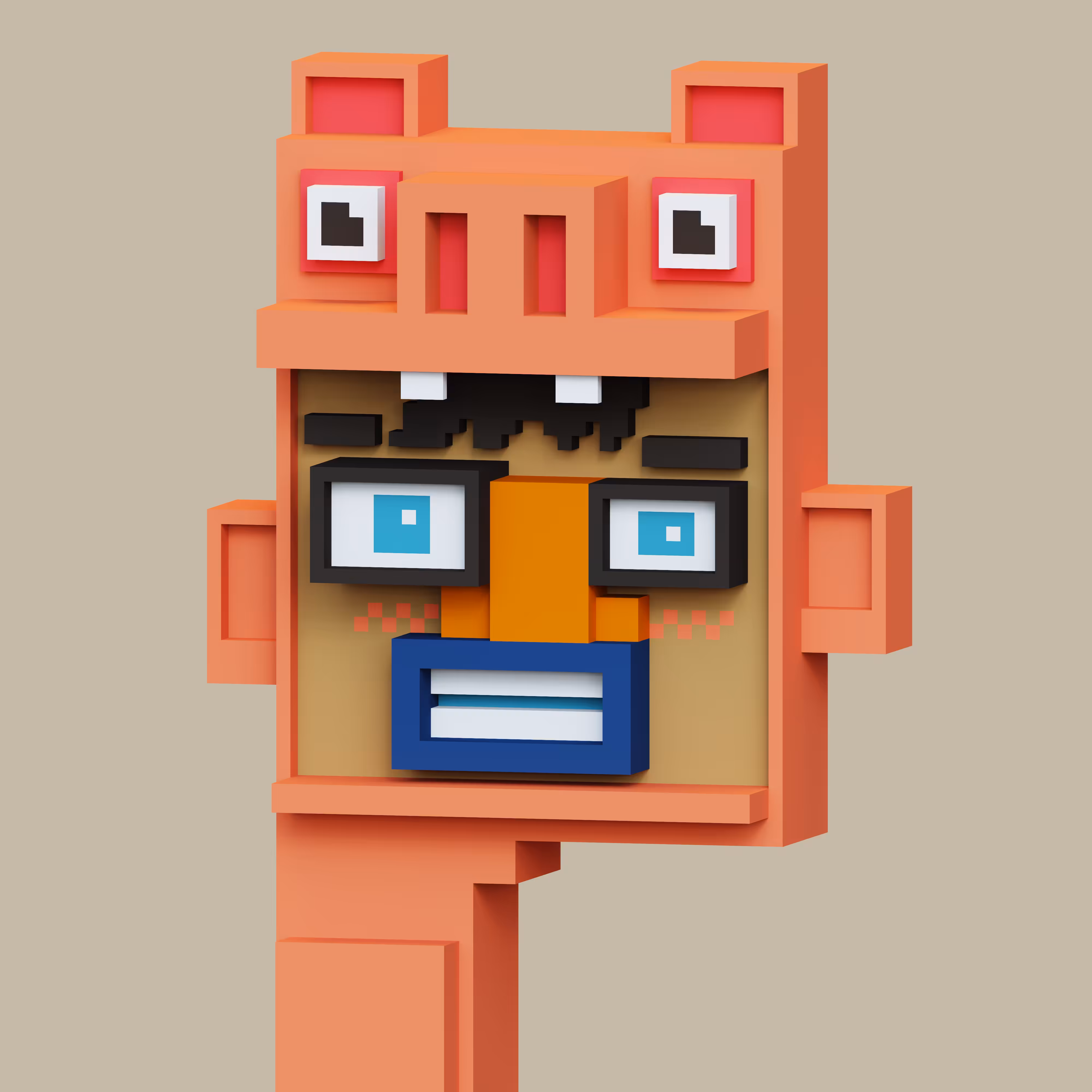 Pop Cubism Voxel 62