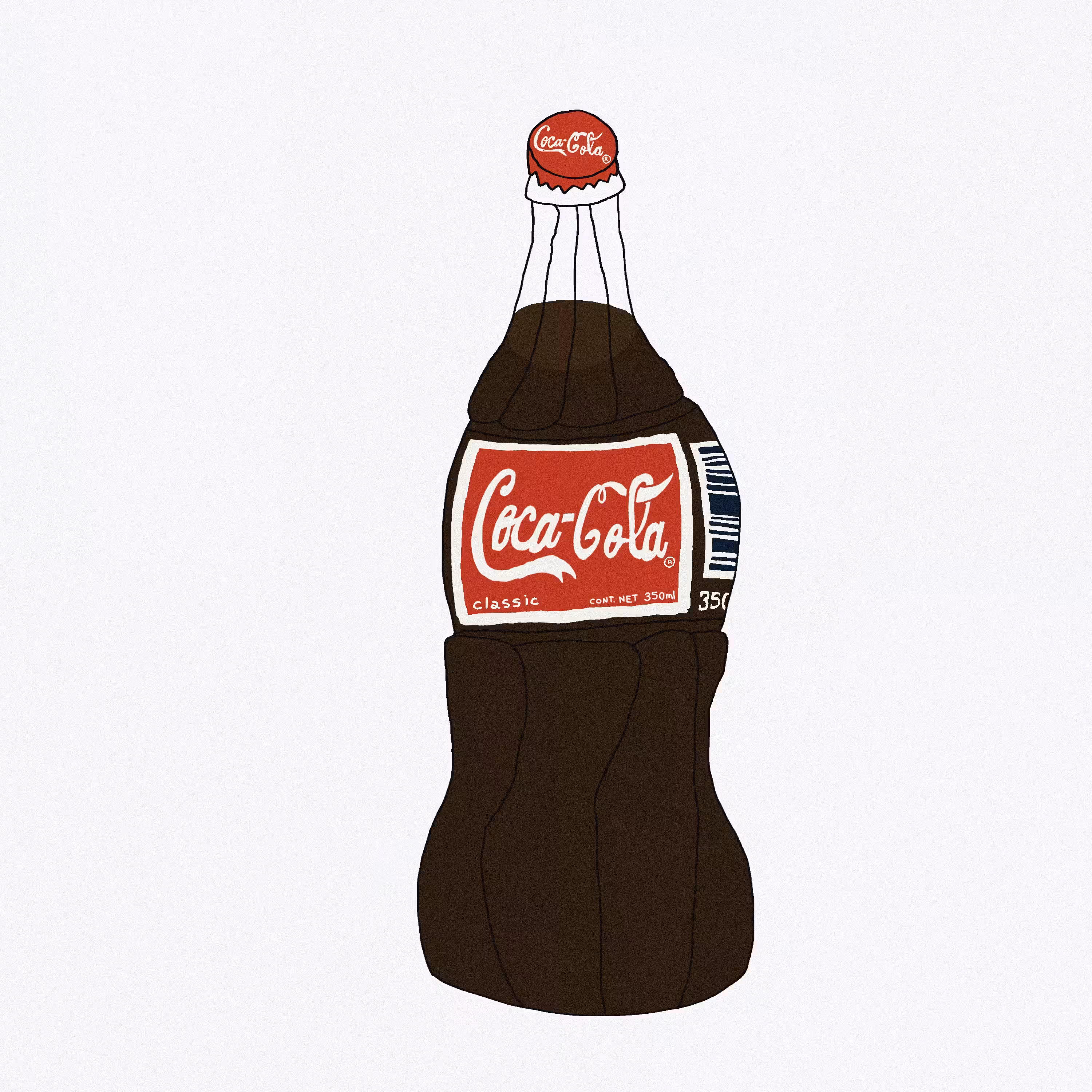 coca cola 350ml botella