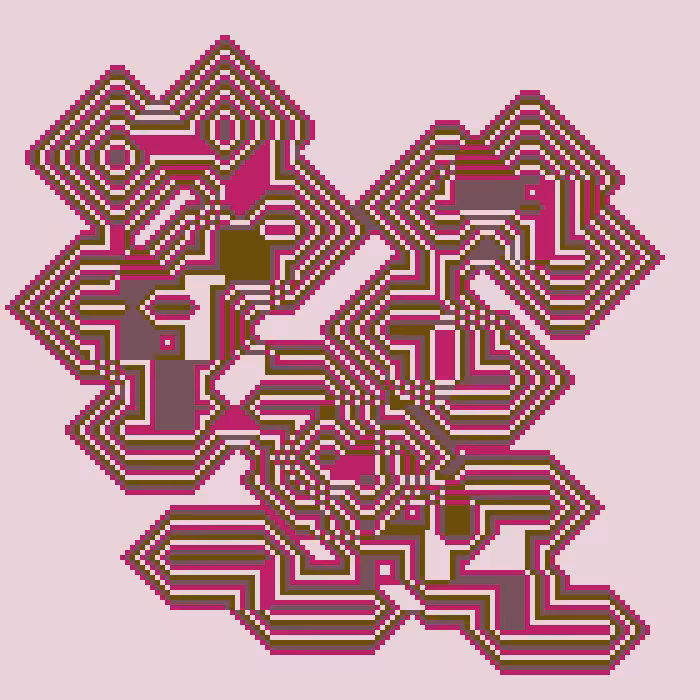 Superimposed Octagonal Pyramids #38