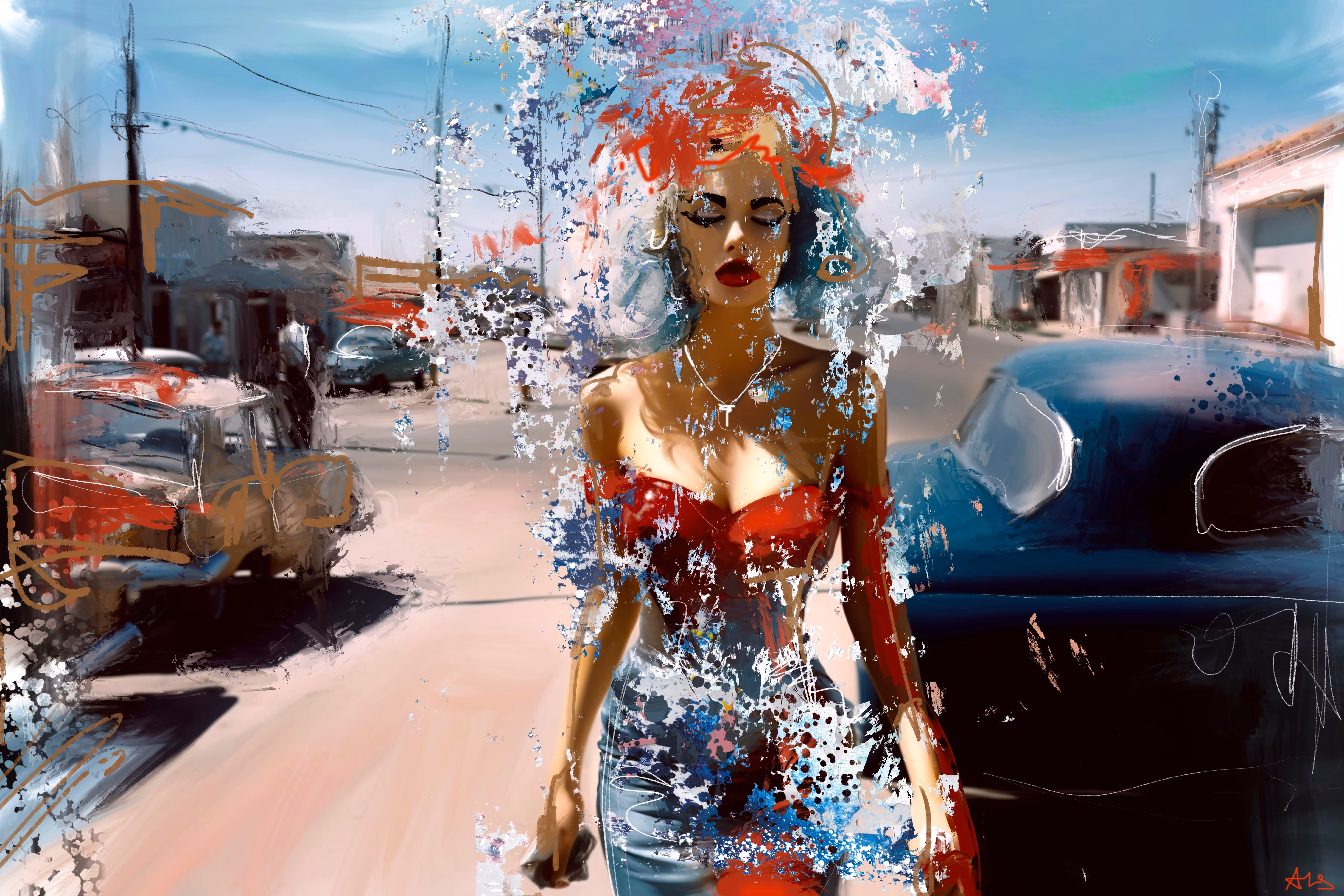LOLA'S DEPARTURE - HOLLYWOOD PIXELATIONS
