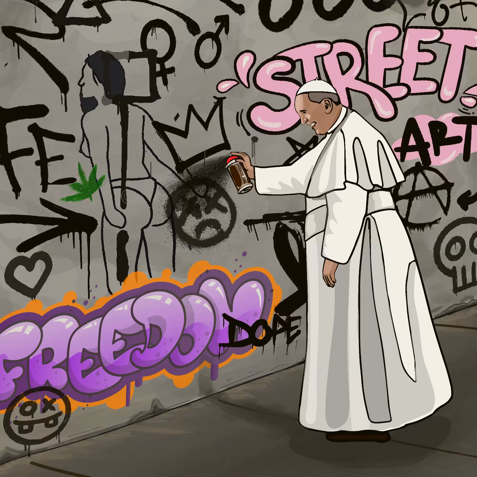 Holy graffiti