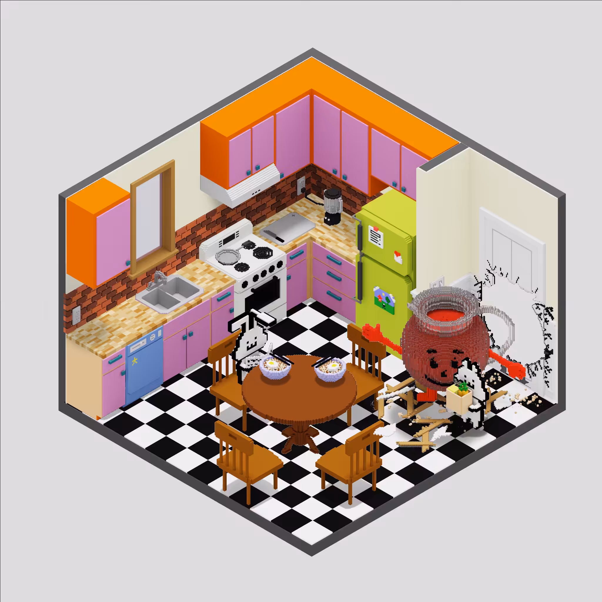 Many-Rooms Interpretation: Kitchen: Kitchen #33