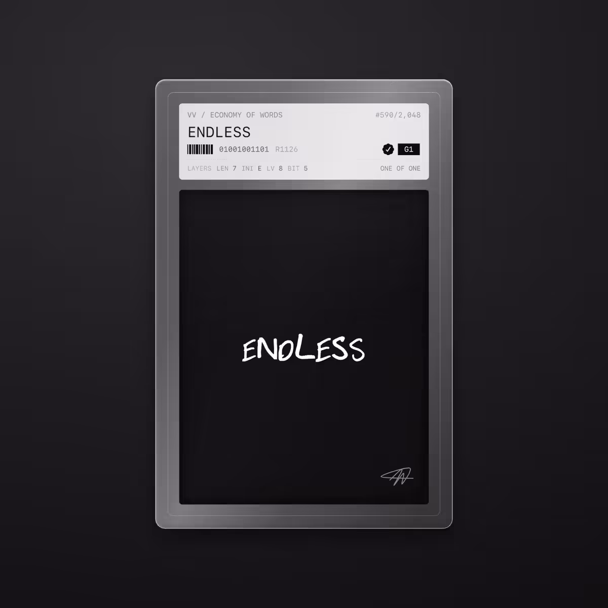 Economy of Words: ENDLESS · #590
