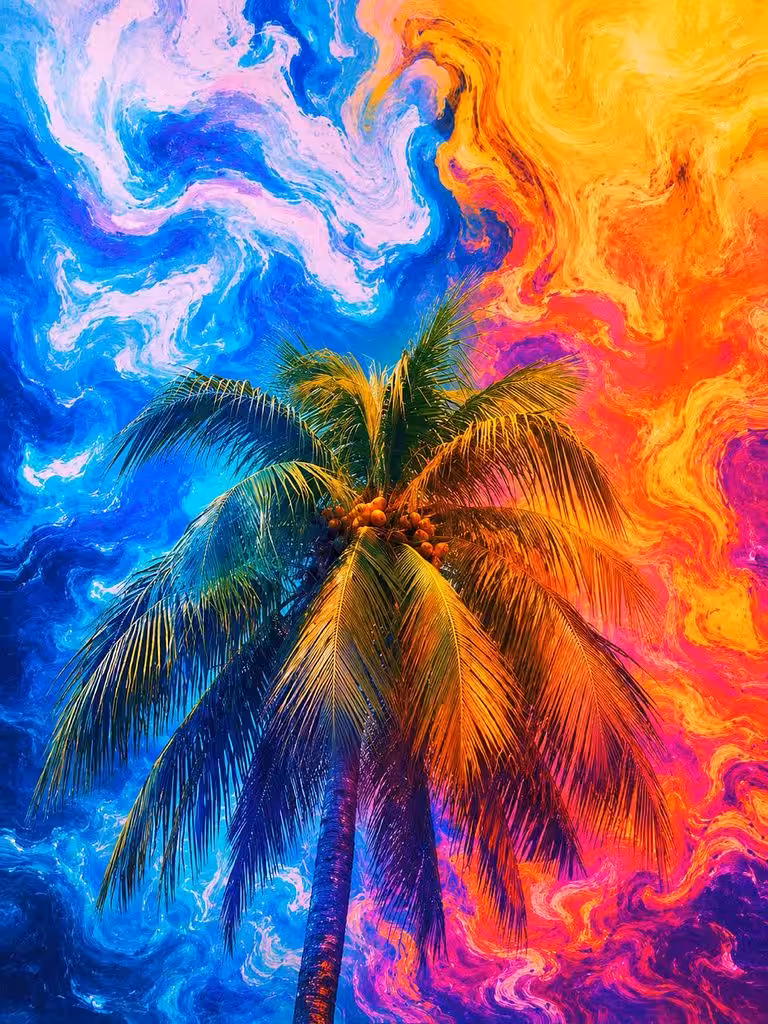 When Fire Met the Palm