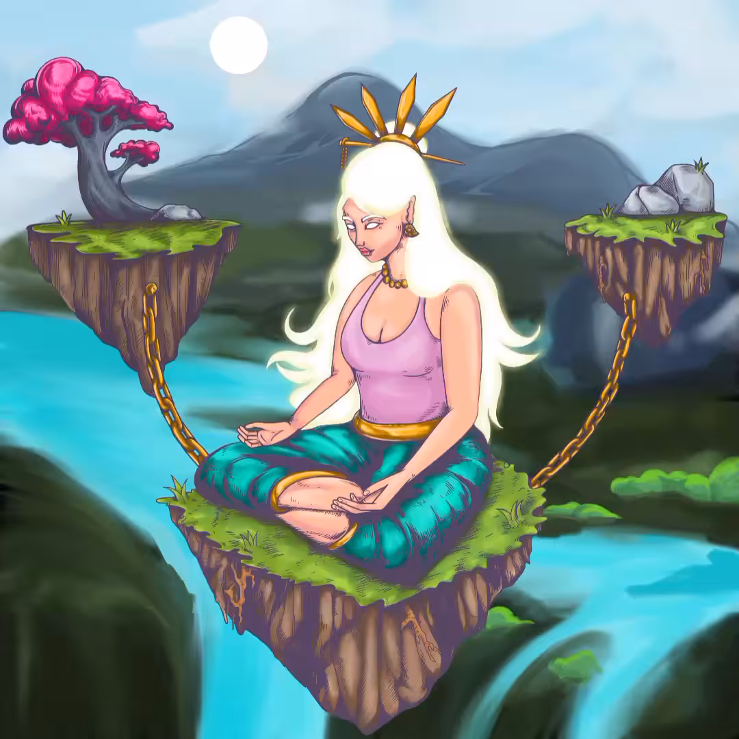 Meditate with silence