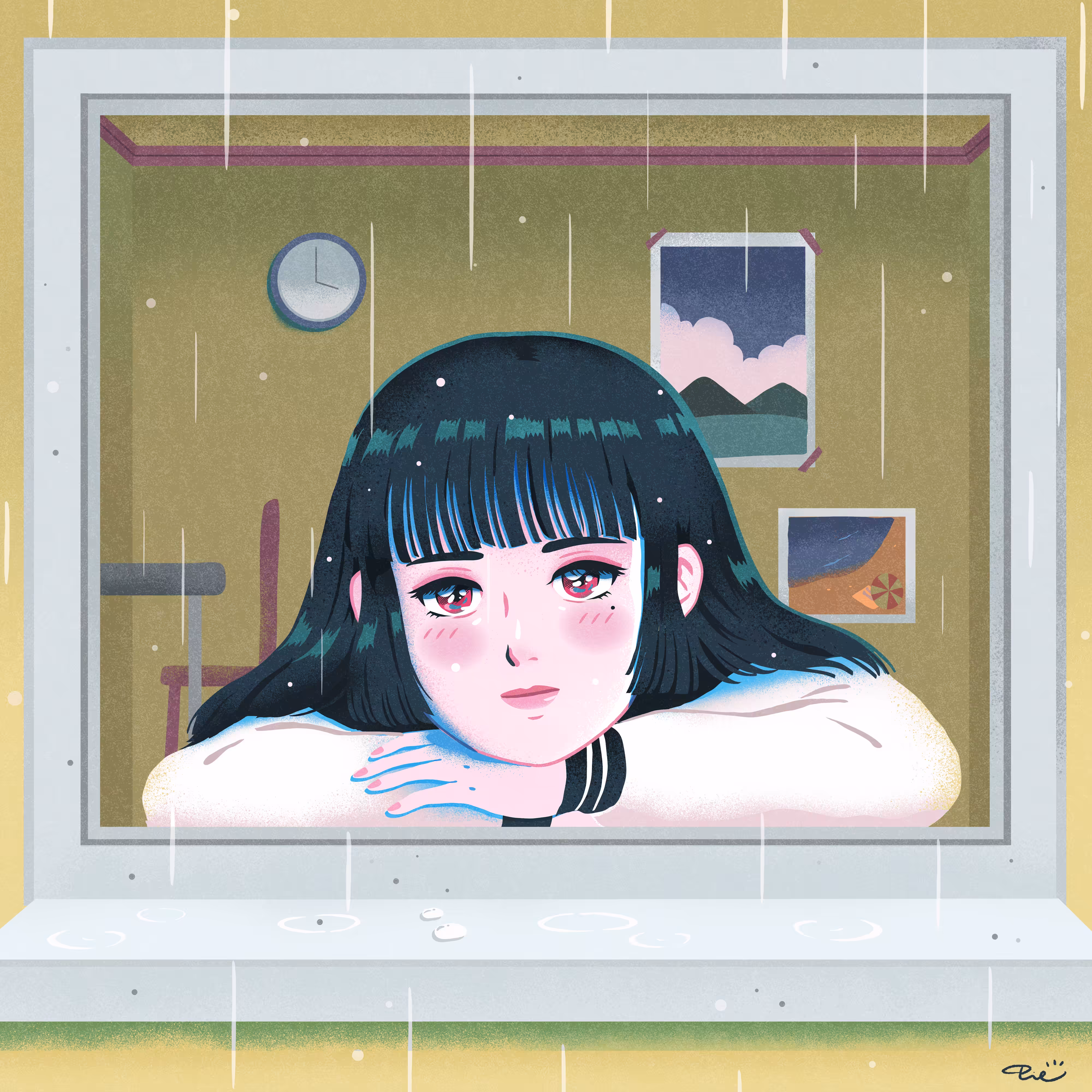 80's Sonyeo #009 [Rainy Day Sonyeo(still image)]