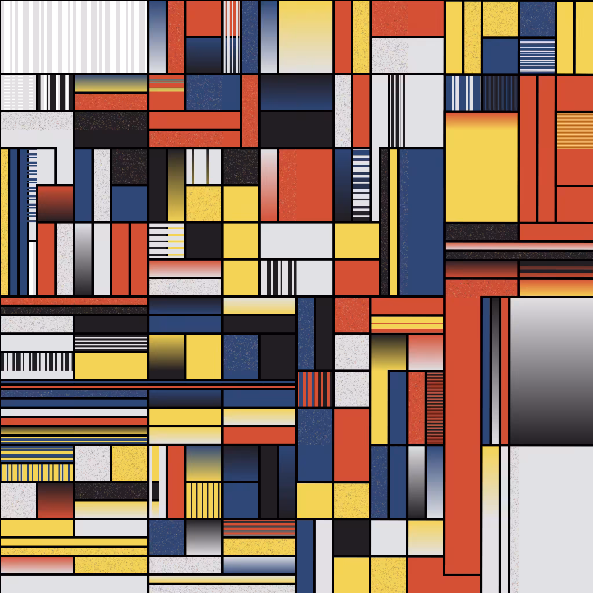 Agricultural Landscapes - Mondrian Edition #12