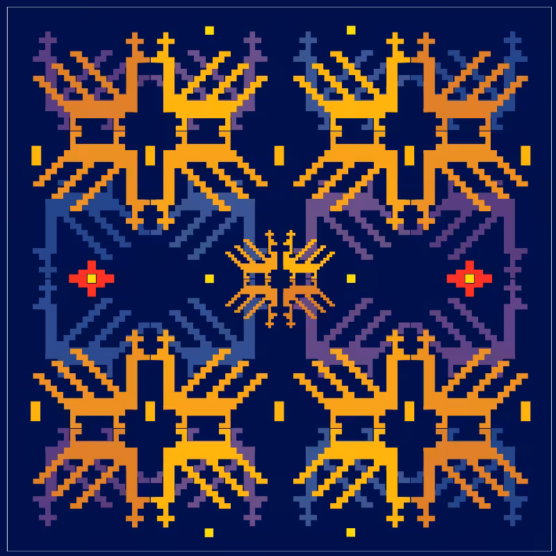 Pixel-Bird Motif #1