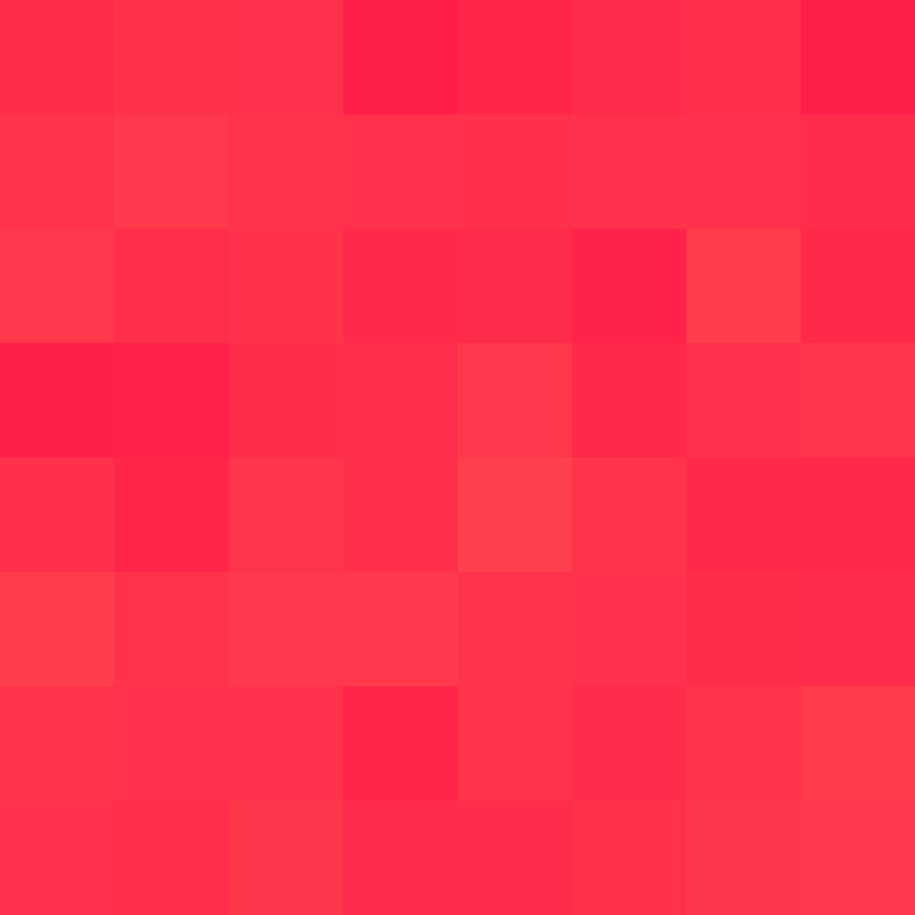 Proof of Work 8x8 Red Pressure