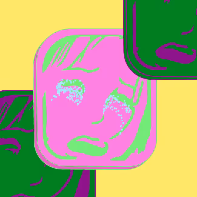 Card in the box "Crying girl" #5