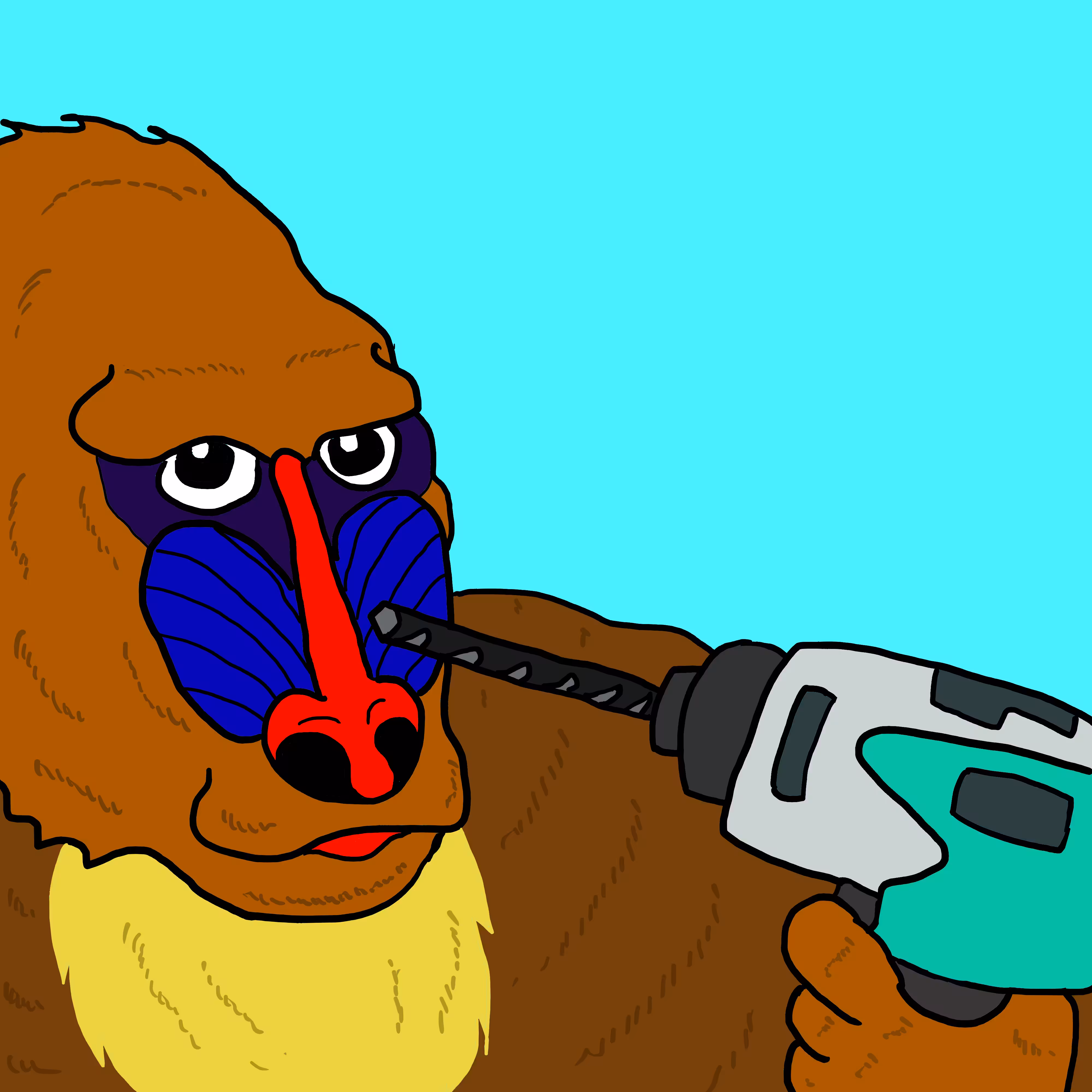 ドリルマンドリル Drill Mandrill.
