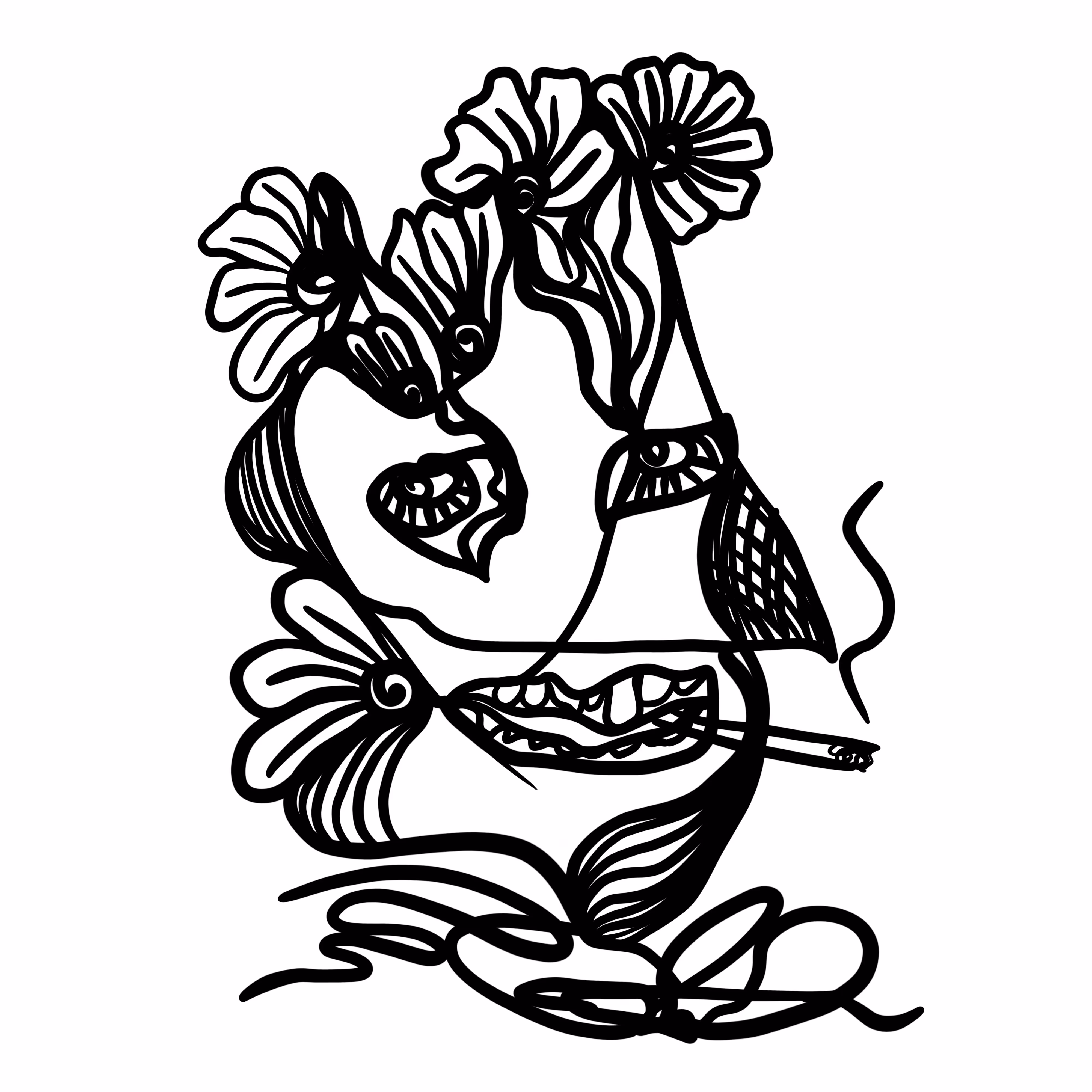 Black Ink Blooms : Smoker 