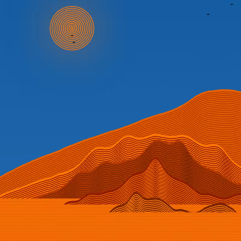 Painted Mountain Sunset #70