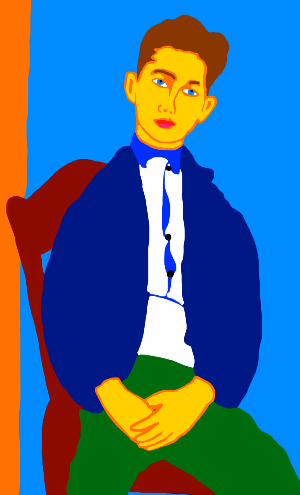 Juju sur sa chaise