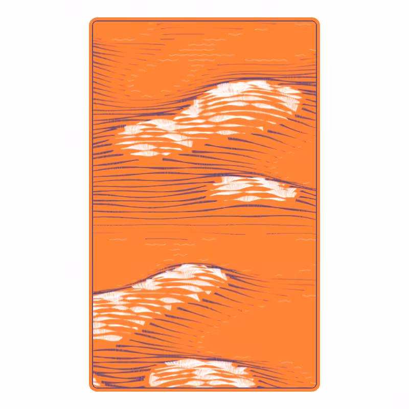 Topographic Playing Card #18