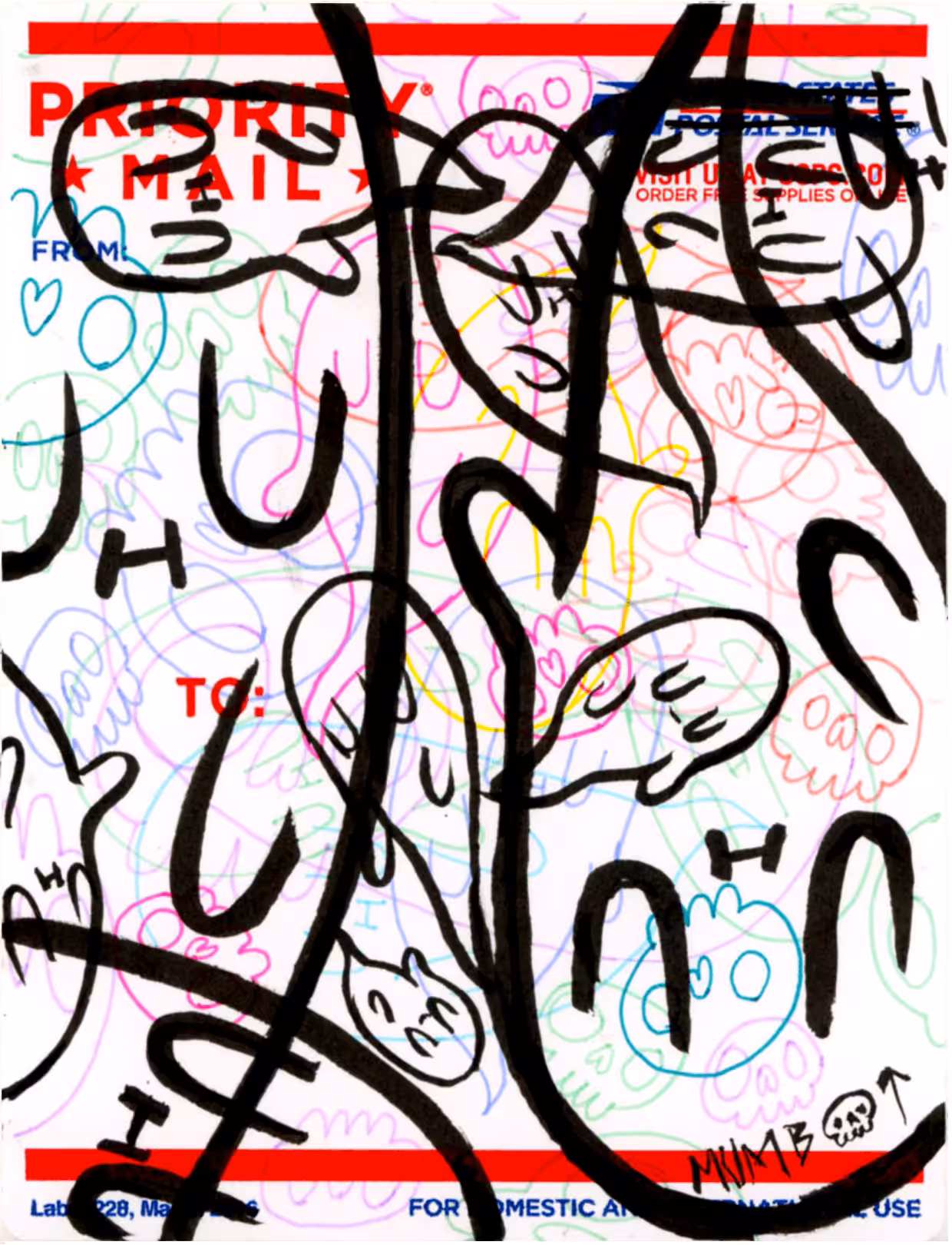GHOST POST Sticker