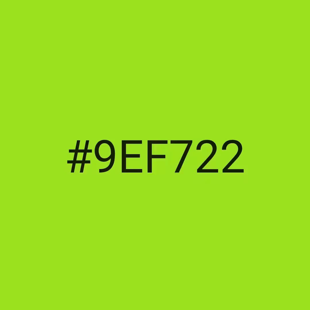 #9EF722 - RNG Color Experiment