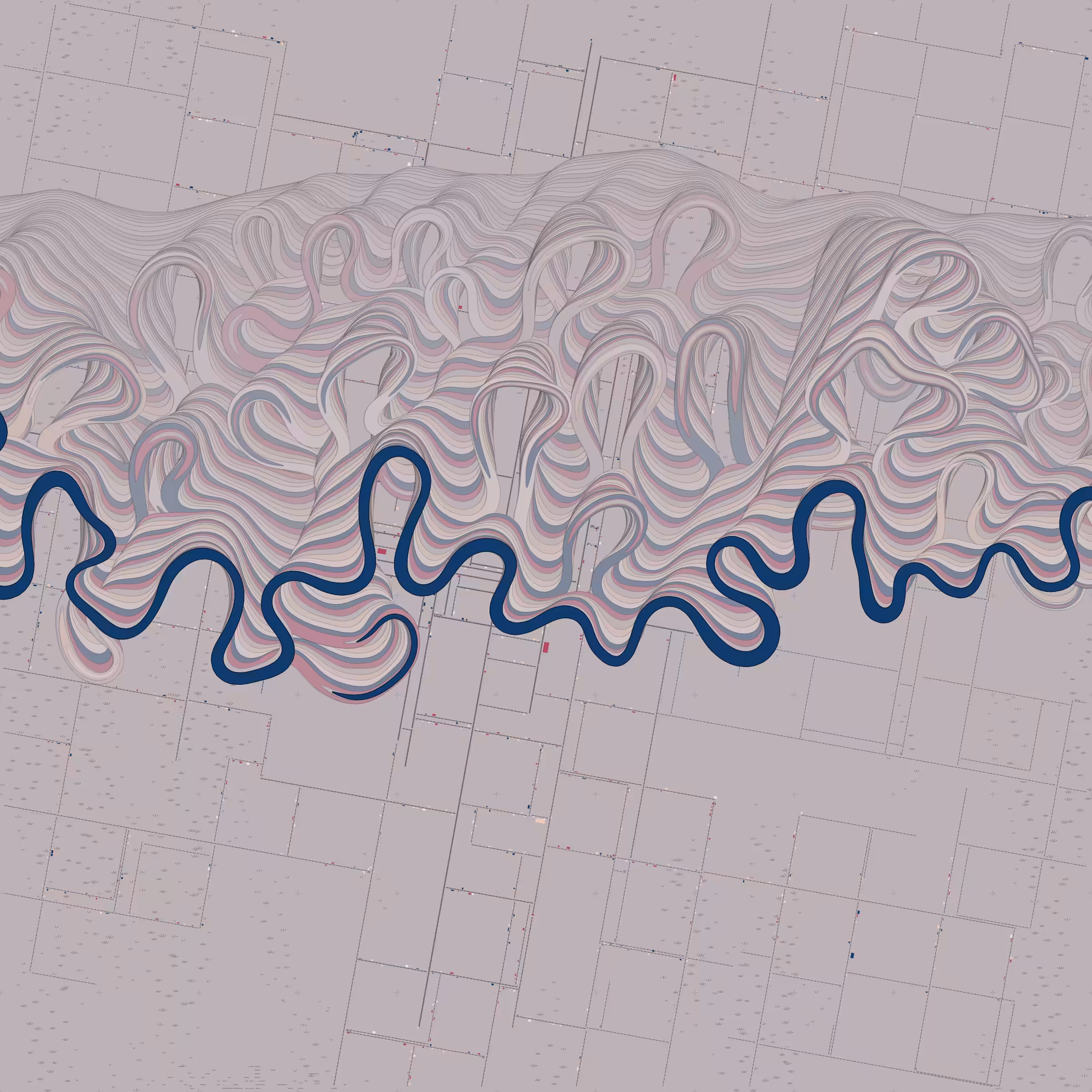 Ancient Courses of Fictional Rivers #257