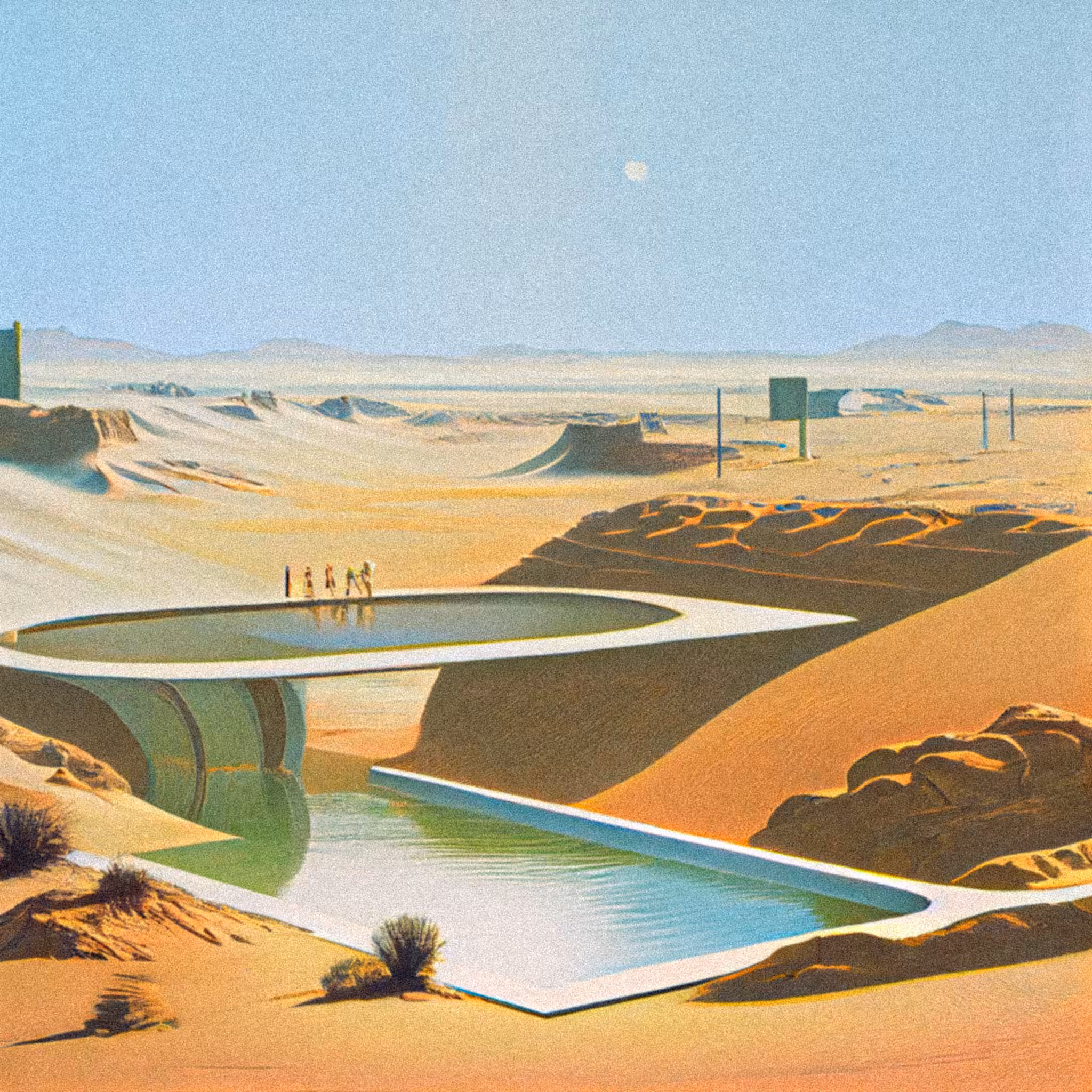 Reservoir on the edge