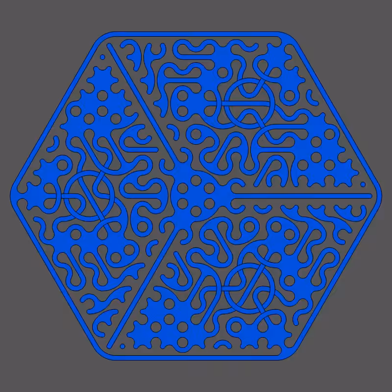 Threefold Symmetry - Dark Variations #48
