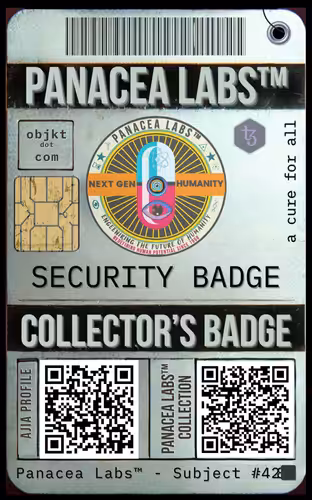 PANACEA LABS™ - COLLECTOR’S BADGE