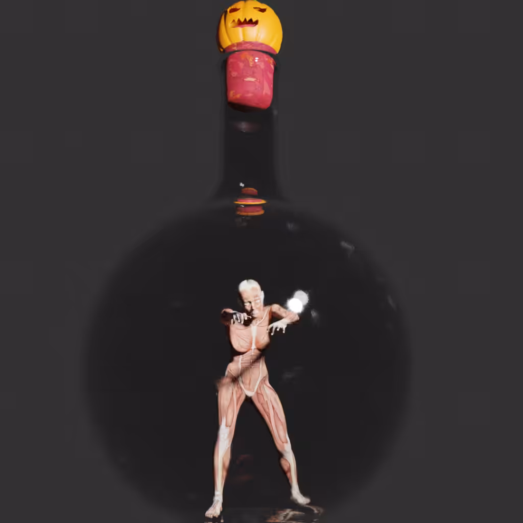 Zombie in the bottle