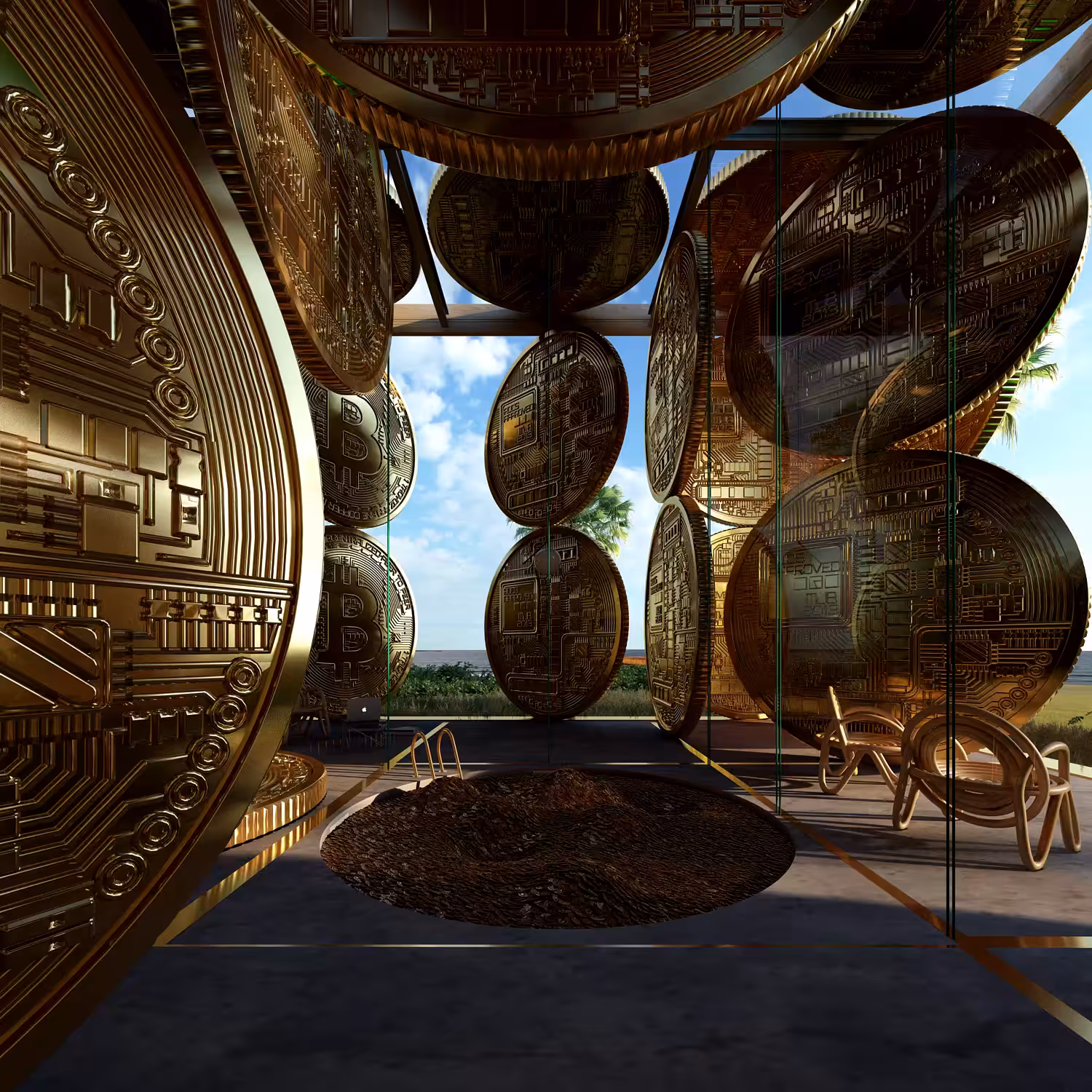 House Bitcoins The Pool