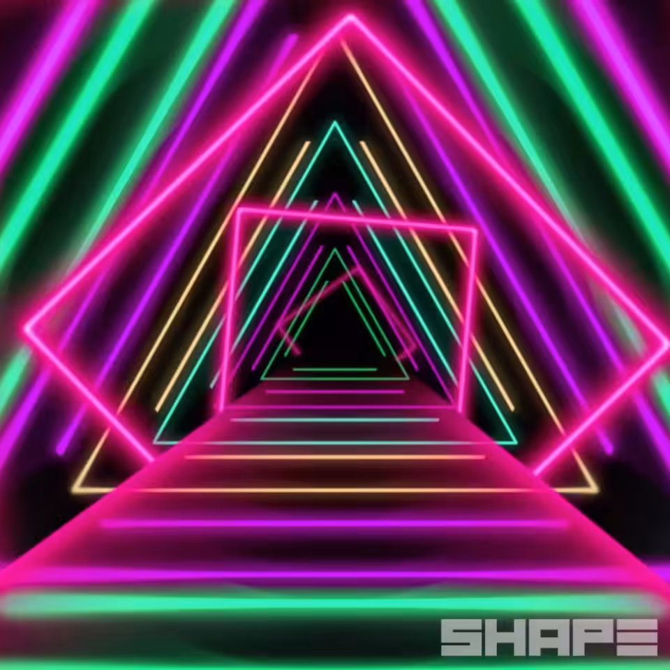 #100 different shapes: #040 - Neon Portal