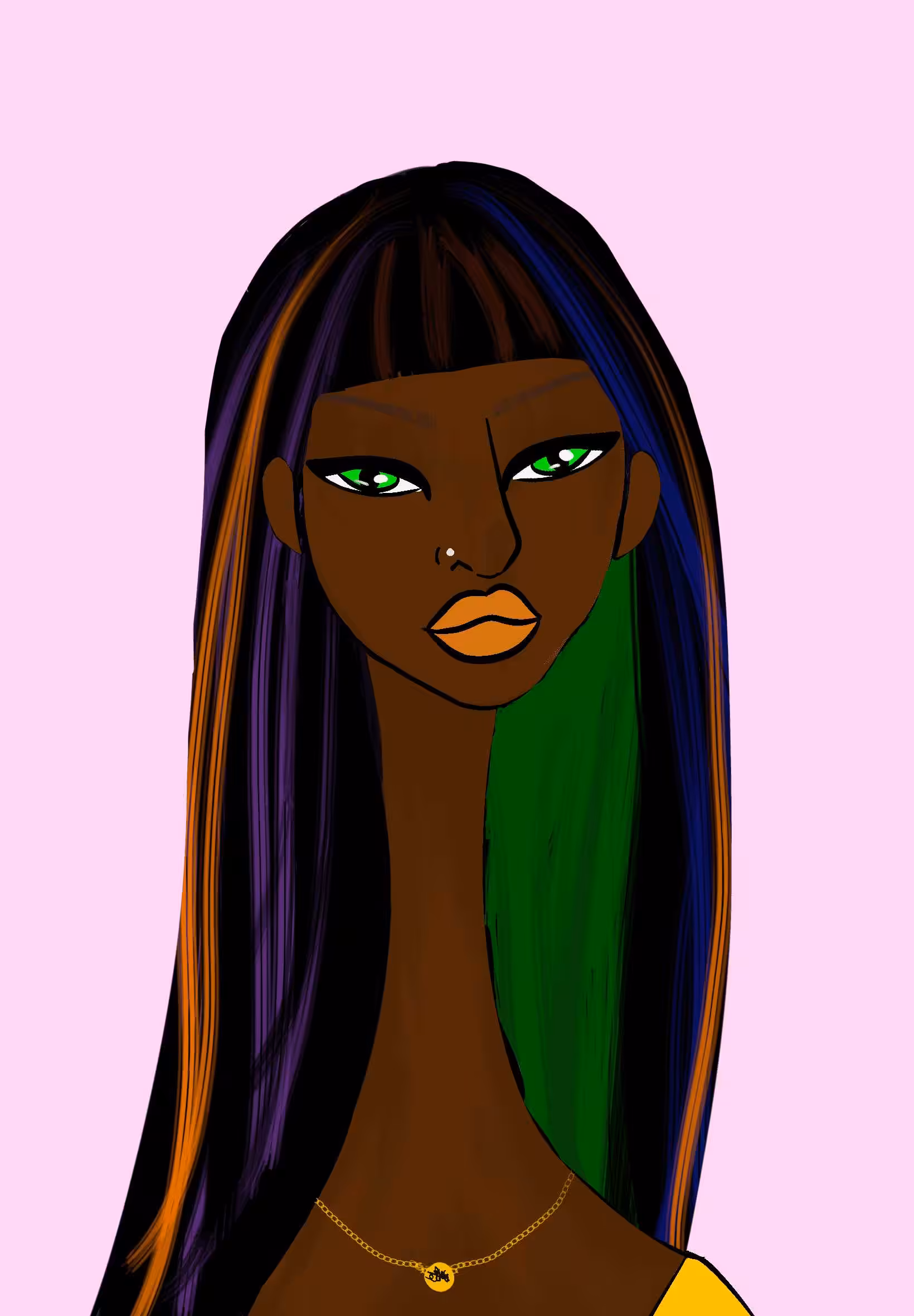 Long Neckie Lady #1250