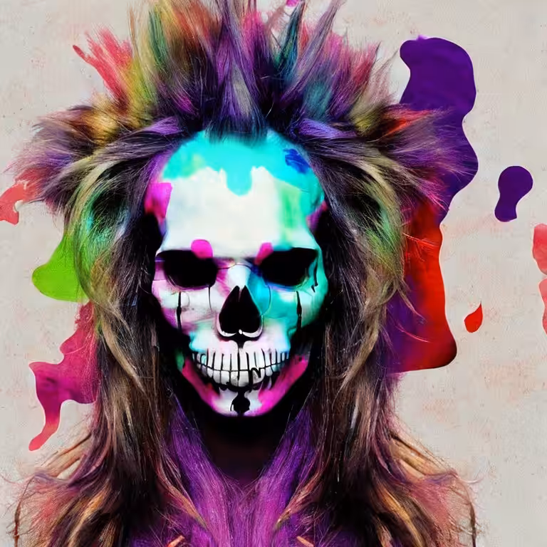 Cotton Candy Skull #9
