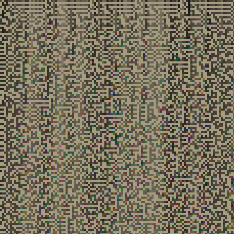 Colored Elementary Cellular Automaton #196