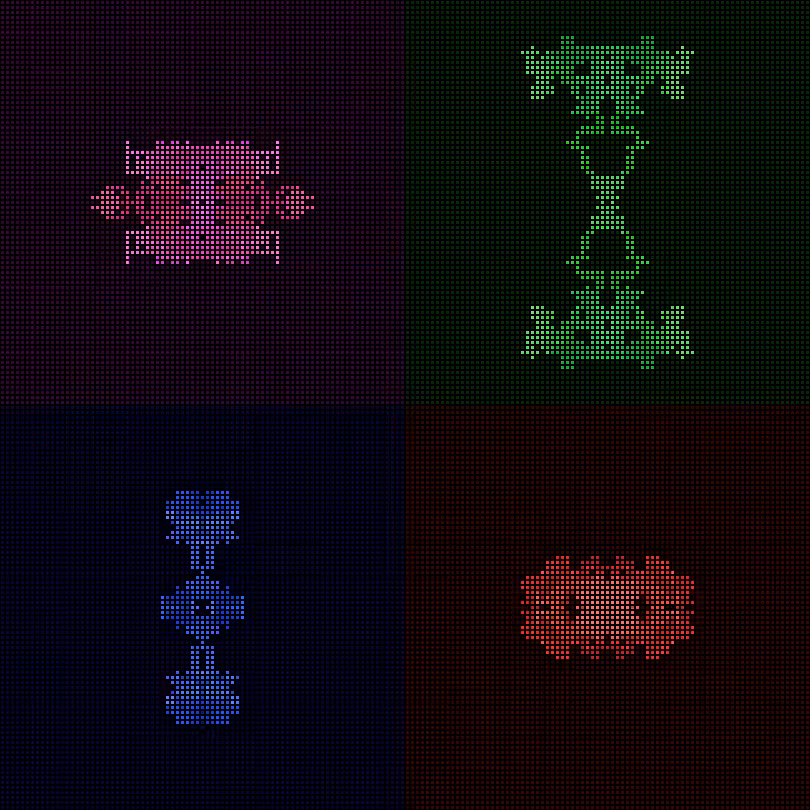 Dither Creatures 2x2 #40