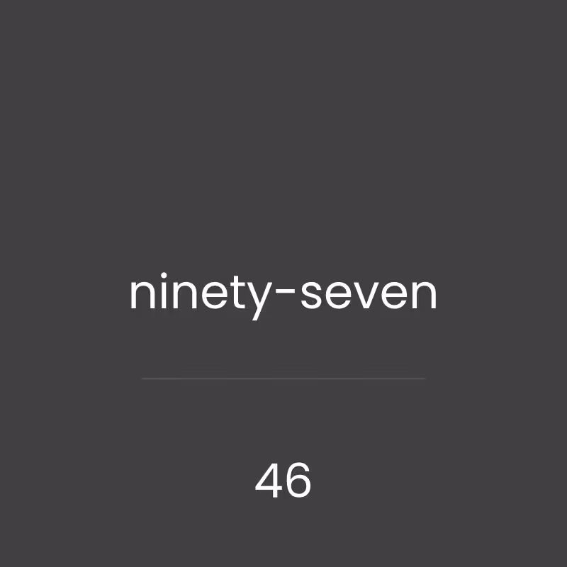 aoon - alphabetical order of numbers #46