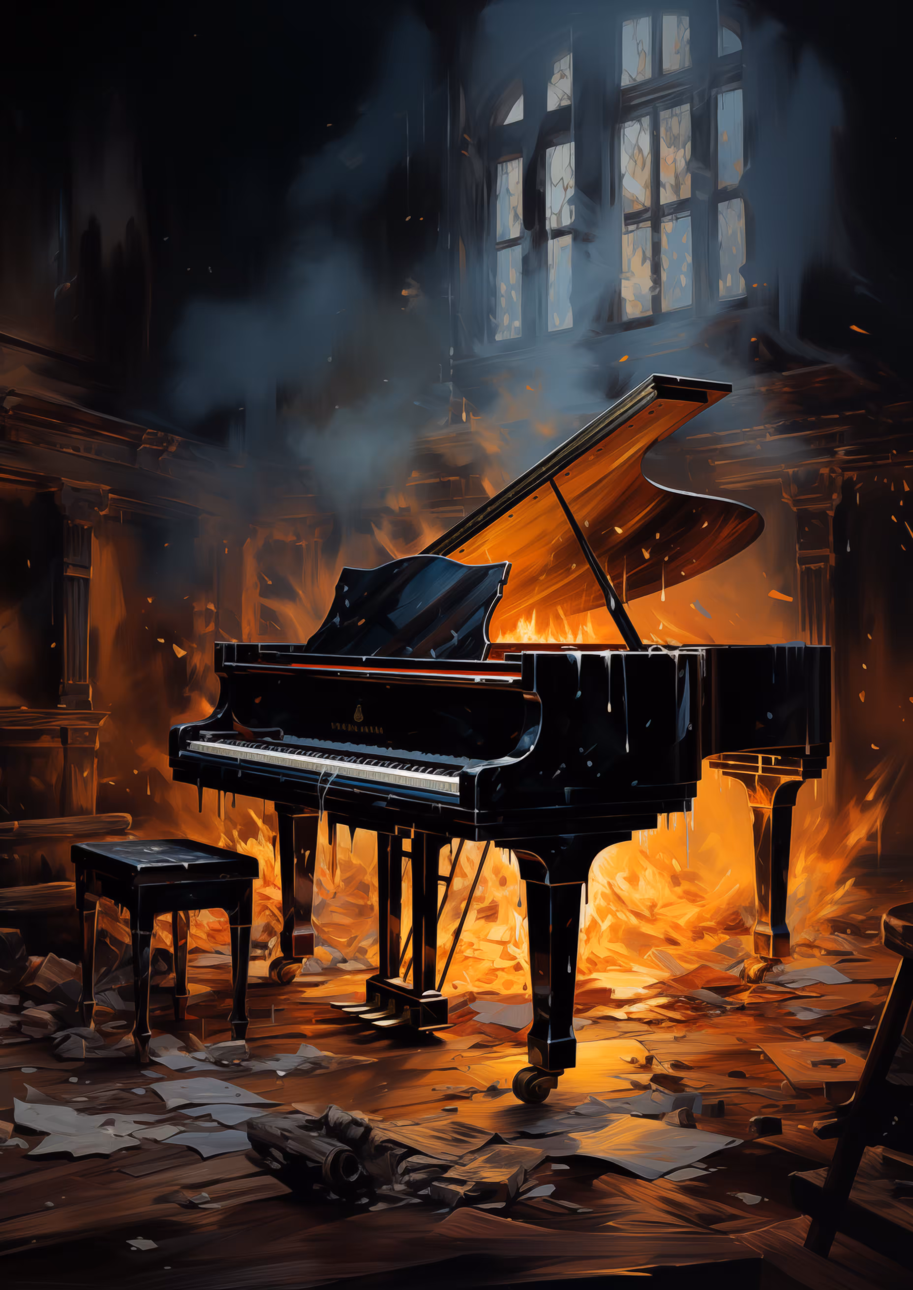 Piano Burning
