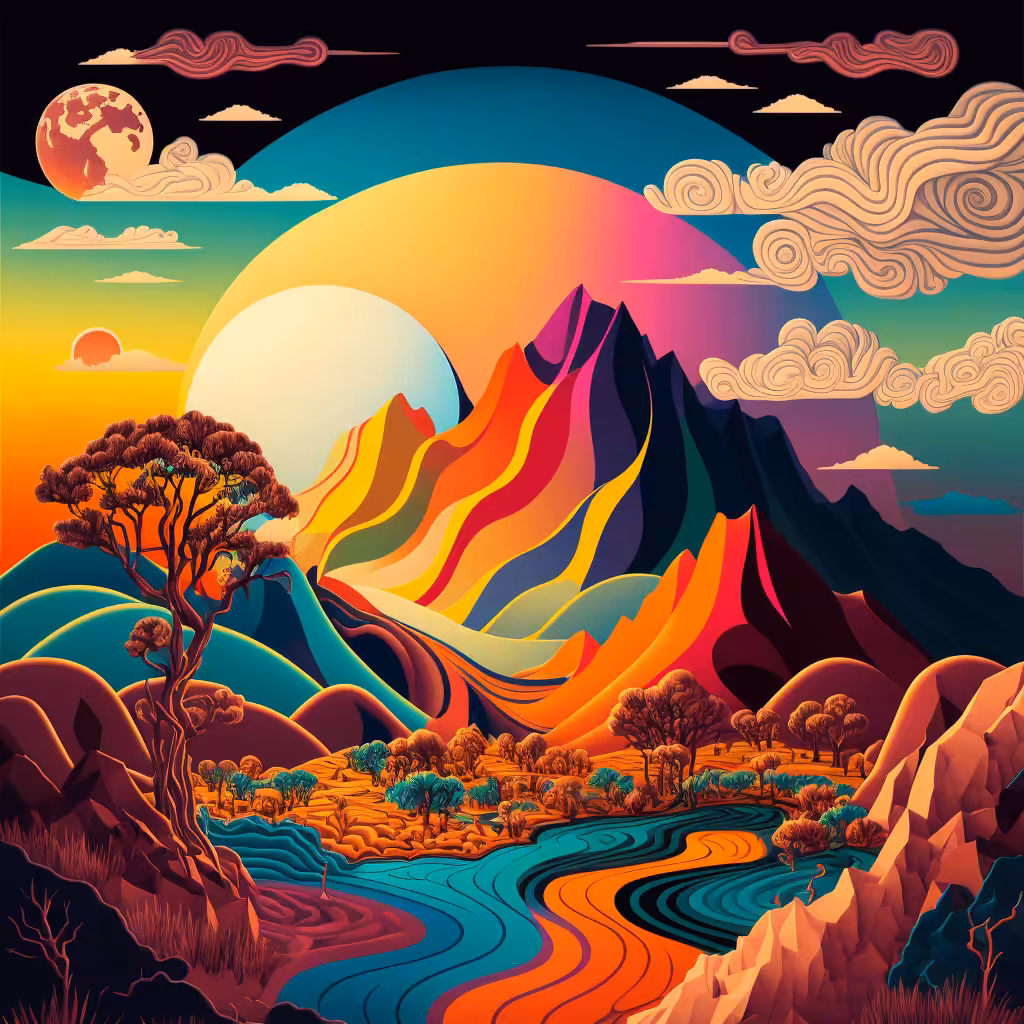 Psychedelic Landscape #22