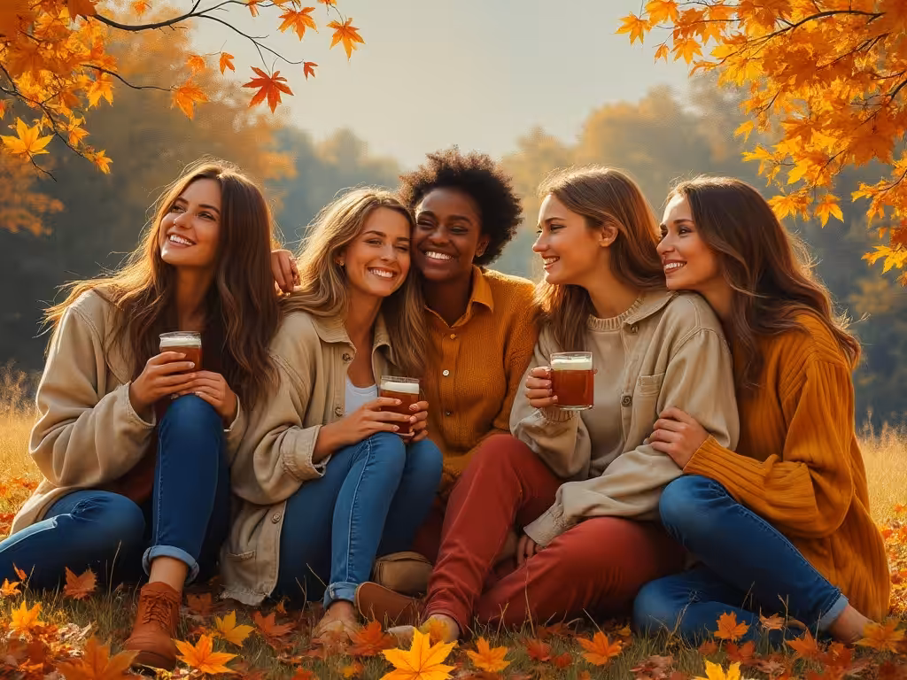 Warm Cider, Smiles  and Friends