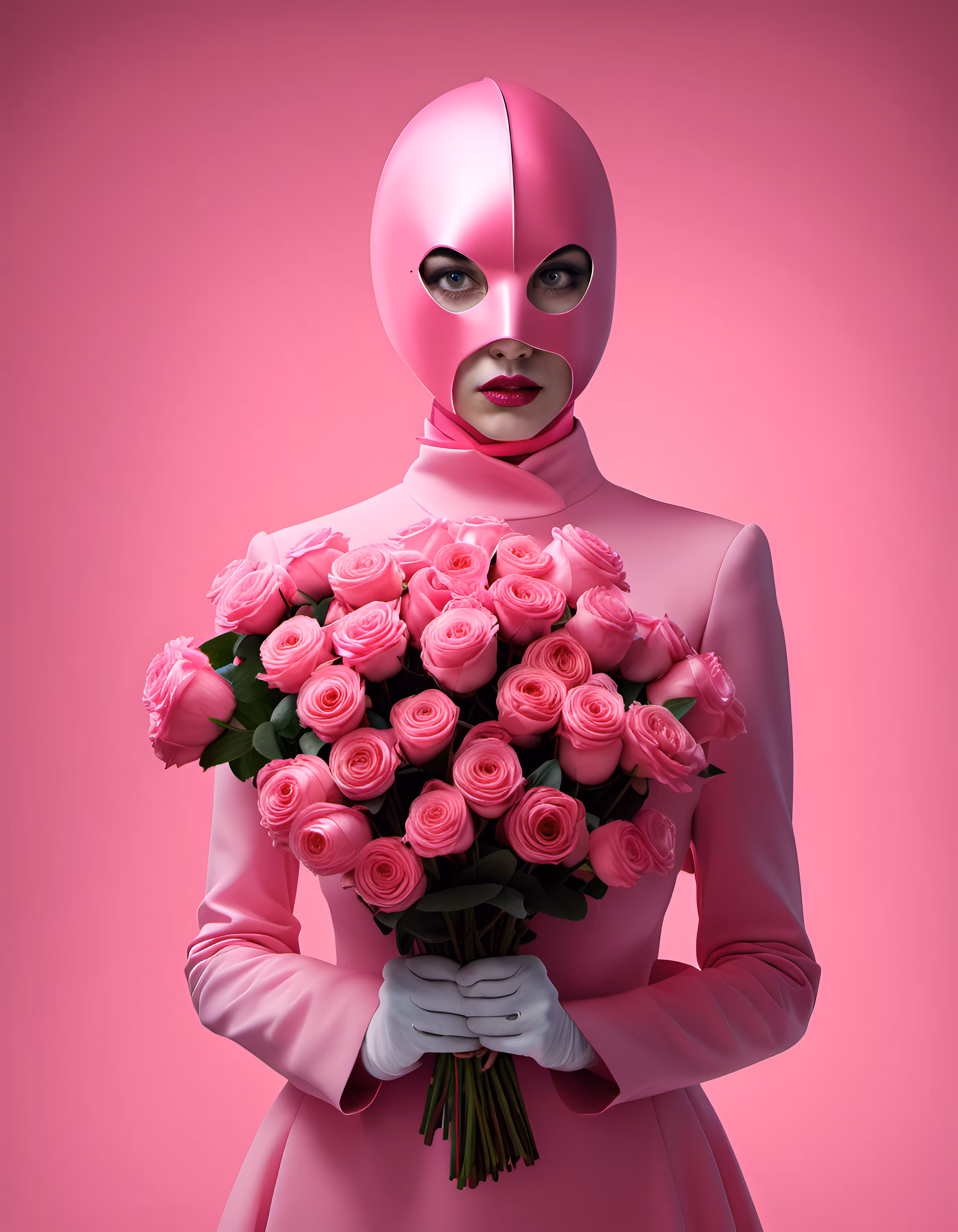1/1: Pink Mask Roses