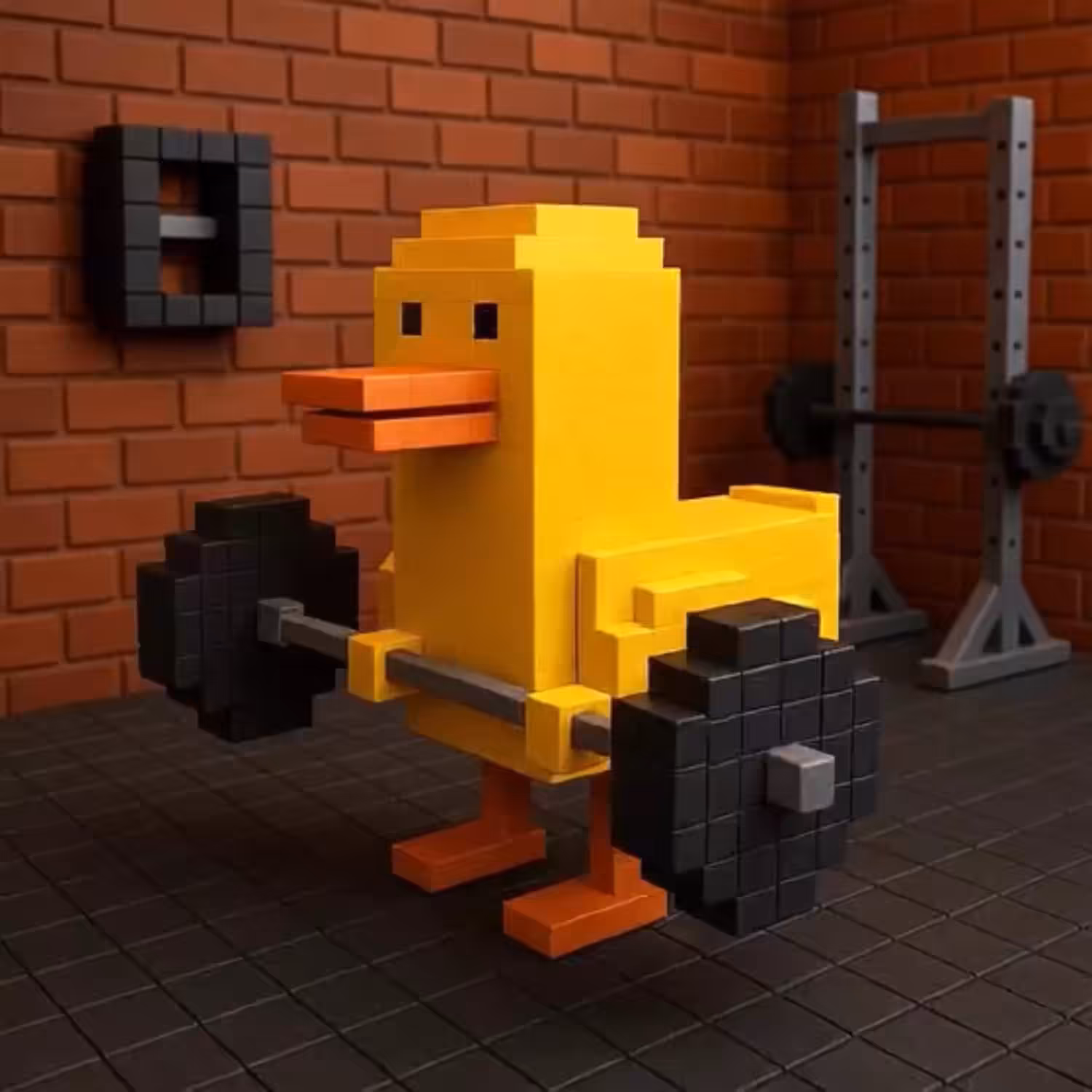DUDE DUCK WEIGHTLIFTER 